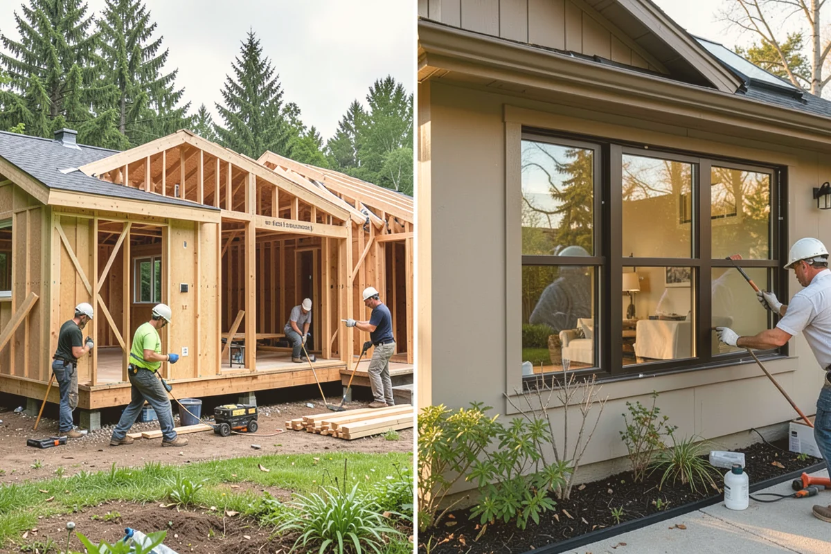 Backyard Cottage Construction in Orting, Pierce County, WA - We plan the cottage placement and design