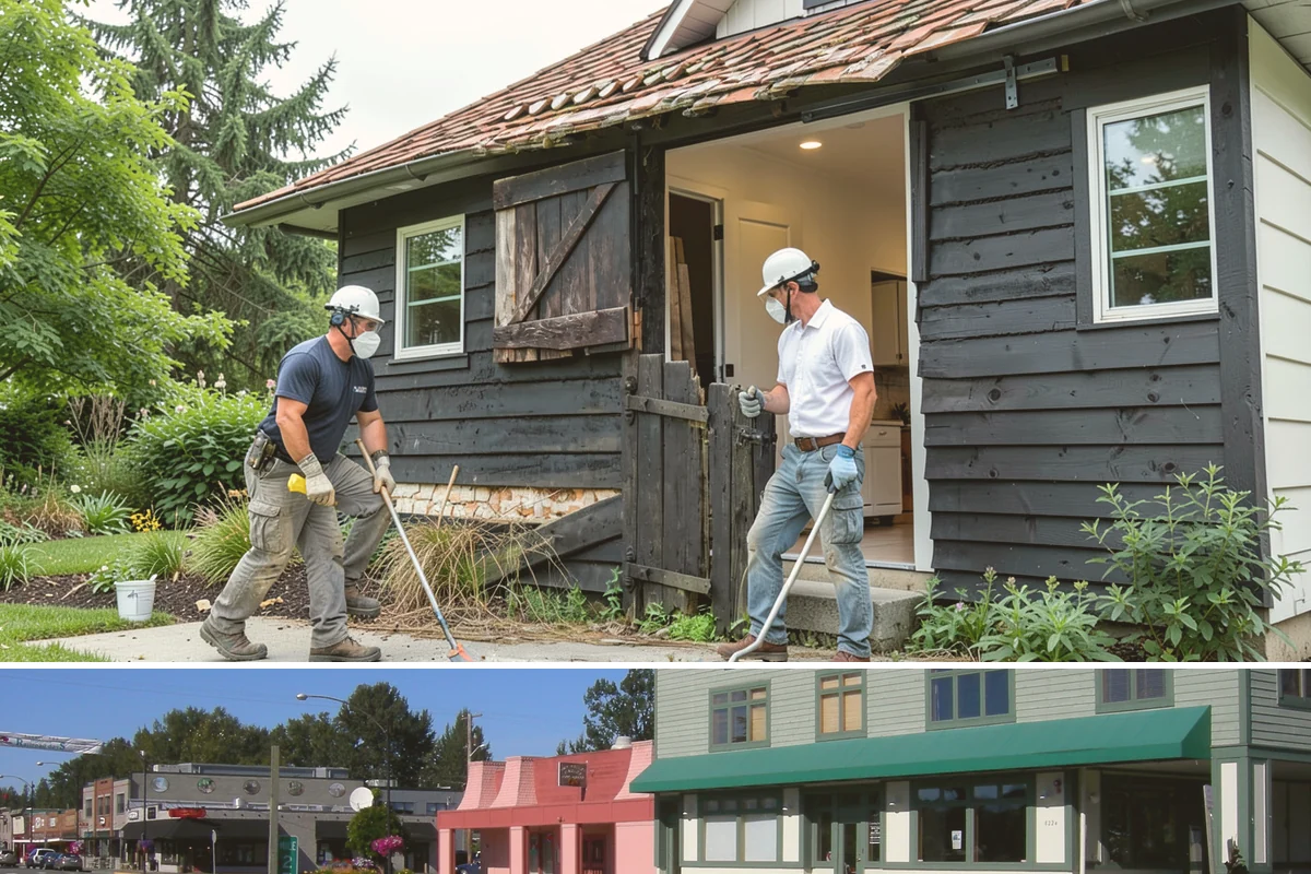 Backyard Cottage Construction in Snoqualmie, King County, WA - Cottage foundations and exterior shells are best built during the drier season to keep the structure protected during...