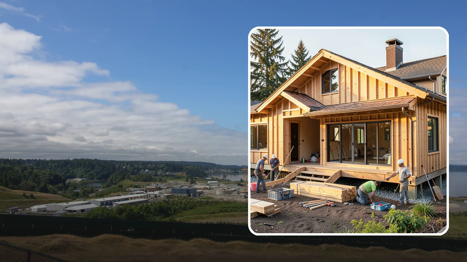 Backyard Cottage Construction in University Place, Pierce County, WA - Backyard cottage construction that adds a charming detached retreat to your Western Washington property.