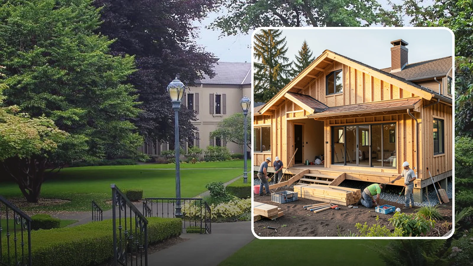 Backyard Cottage Construction in Woodinville, King County, WA - Backyard cottage construction that adds a charming detached retreat to your Western Washington property.