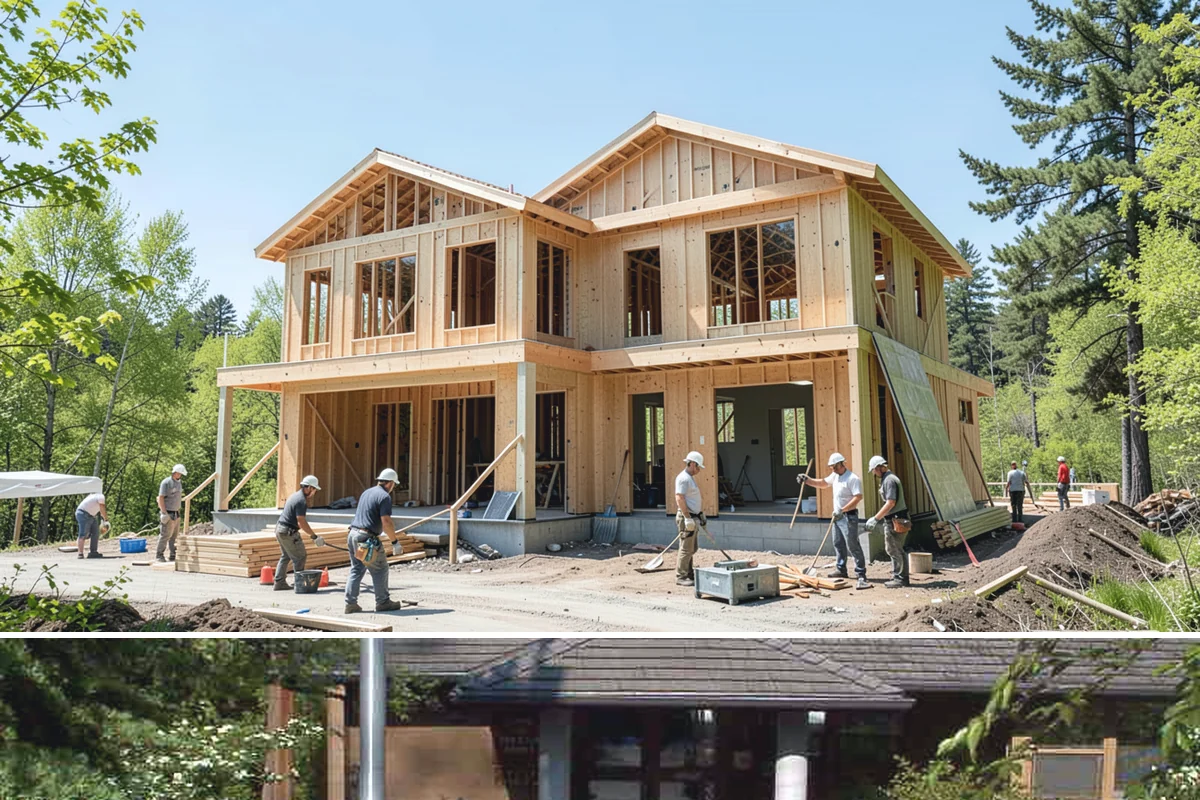 Backyard Cottage Construction in Yarrow Point, King County, WA - Cottage foundations and exterior shells are best built during the drier season to keep the structure protected during...