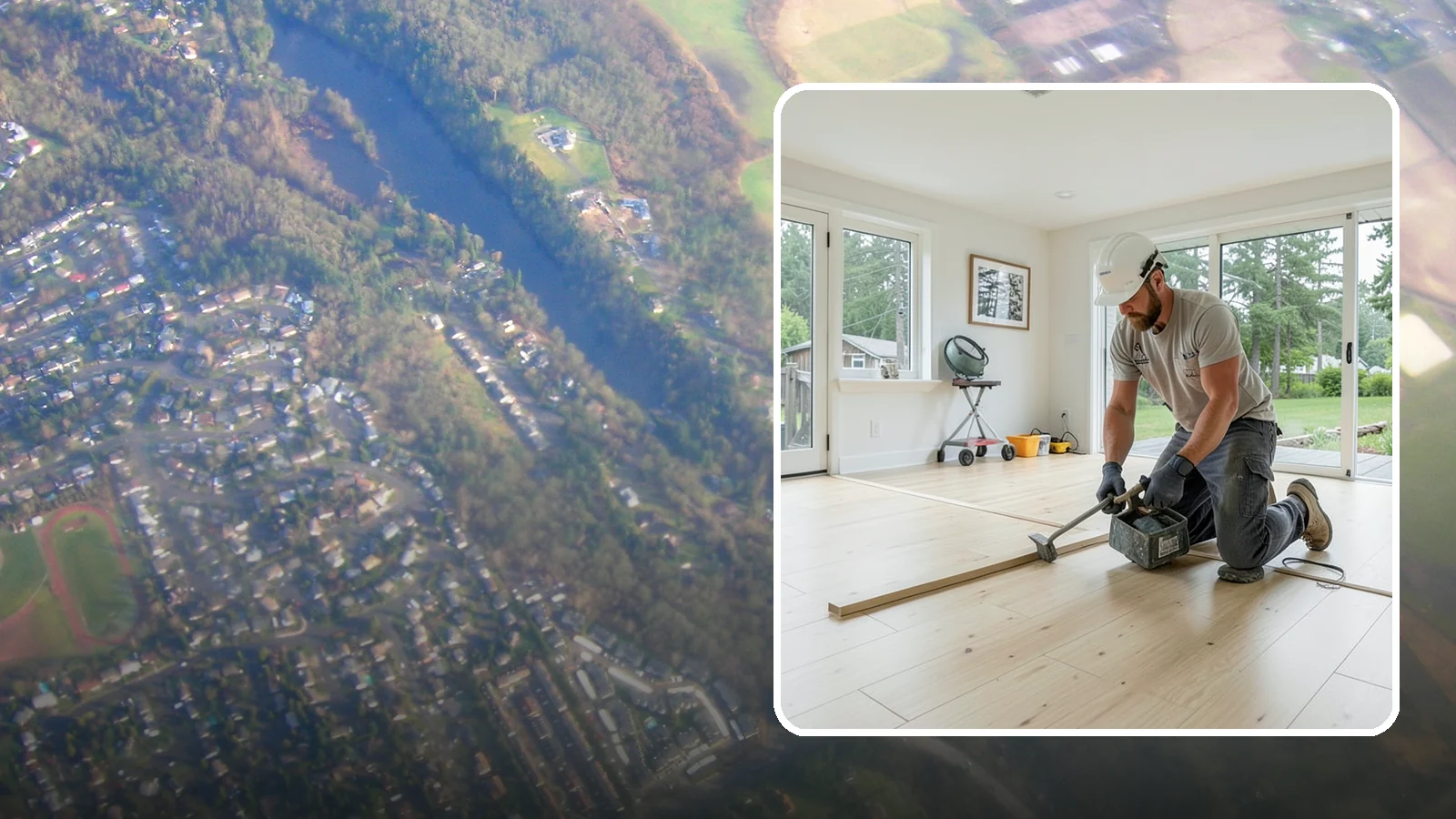 Bamboo Flooring Installation in Algona, King County, WA - Eco-friendly bamboo flooring installation that combines rapid-renewable sustainability with hard-wearing durability.