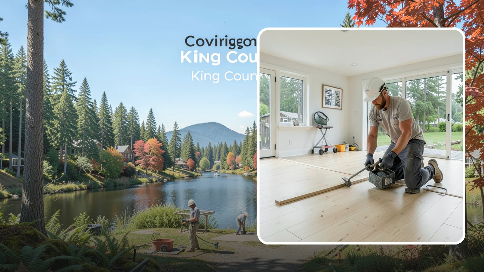 Bamboo Flooring Installation in Covington, King County, WA - Eco-friendly bamboo flooring installation that combines rapid-renewable sustainability with hard-wearing durability.
