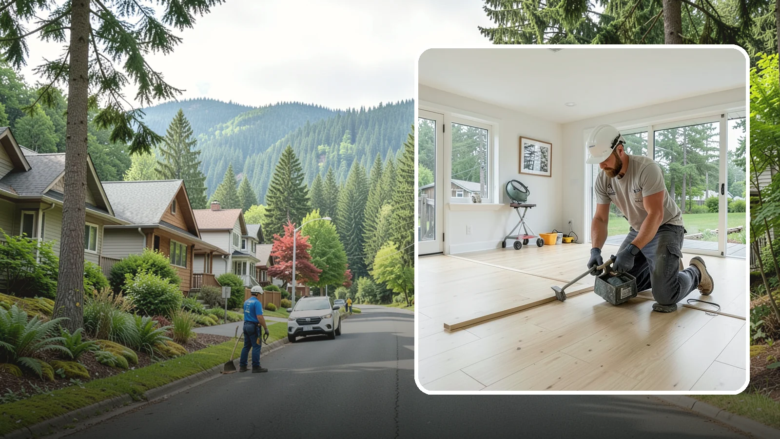 Bamboo Flooring Installation in Darrington, Snohomish County, WA - Eco-friendly bamboo flooring installation that combines rapid-renewable sustainability with hard-wearing durability.