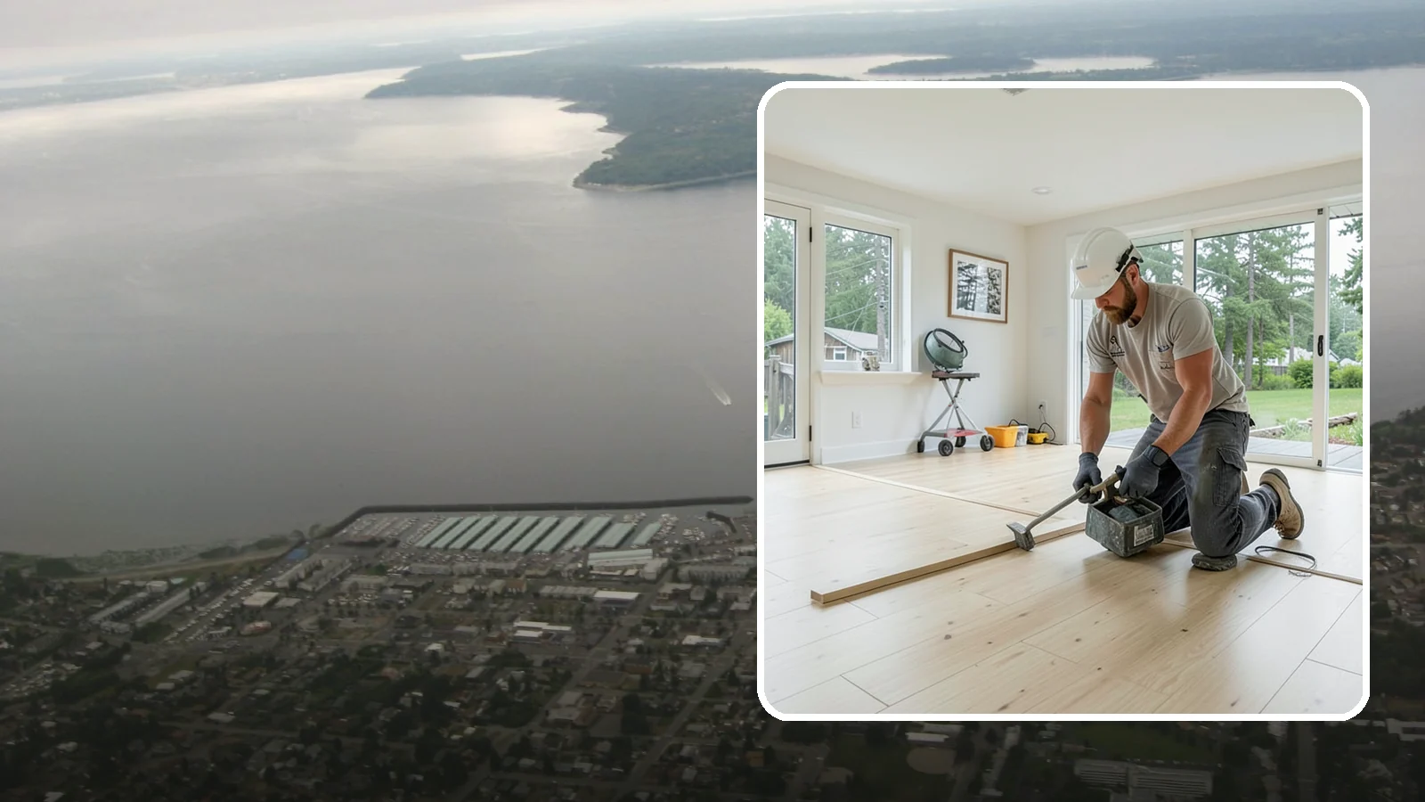 Bamboo Flooring Installation in Des Moines, King County, WA - Eco-friendly bamboo flooring installation that combines rapid-renewable sustainability with hard-wearing durability.