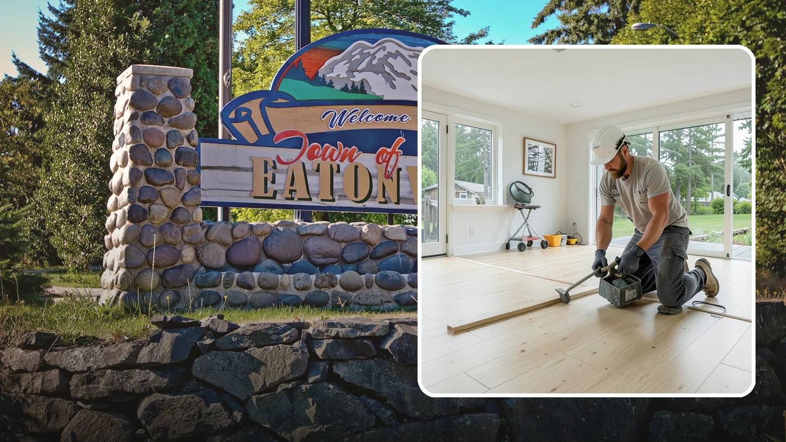 Bamboo Flooring Installation in Eatonville, Pierce County, WA - Eco-friendly bamboo flooring installation that combines rapid-renewable sustainability with hard-wearing durability.