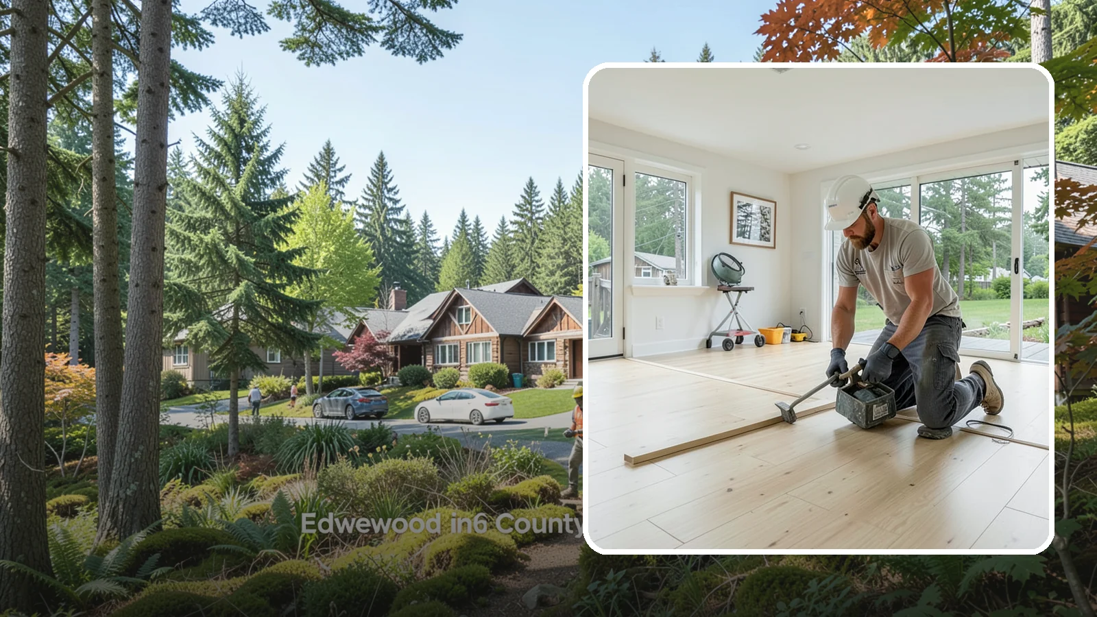 Bamboo Flooring Installation in Edgewood, Pierce County, WA - Eco-friendly bamboo flooring installation that combines rapid-renewable sustainability with hard-wearing durability.