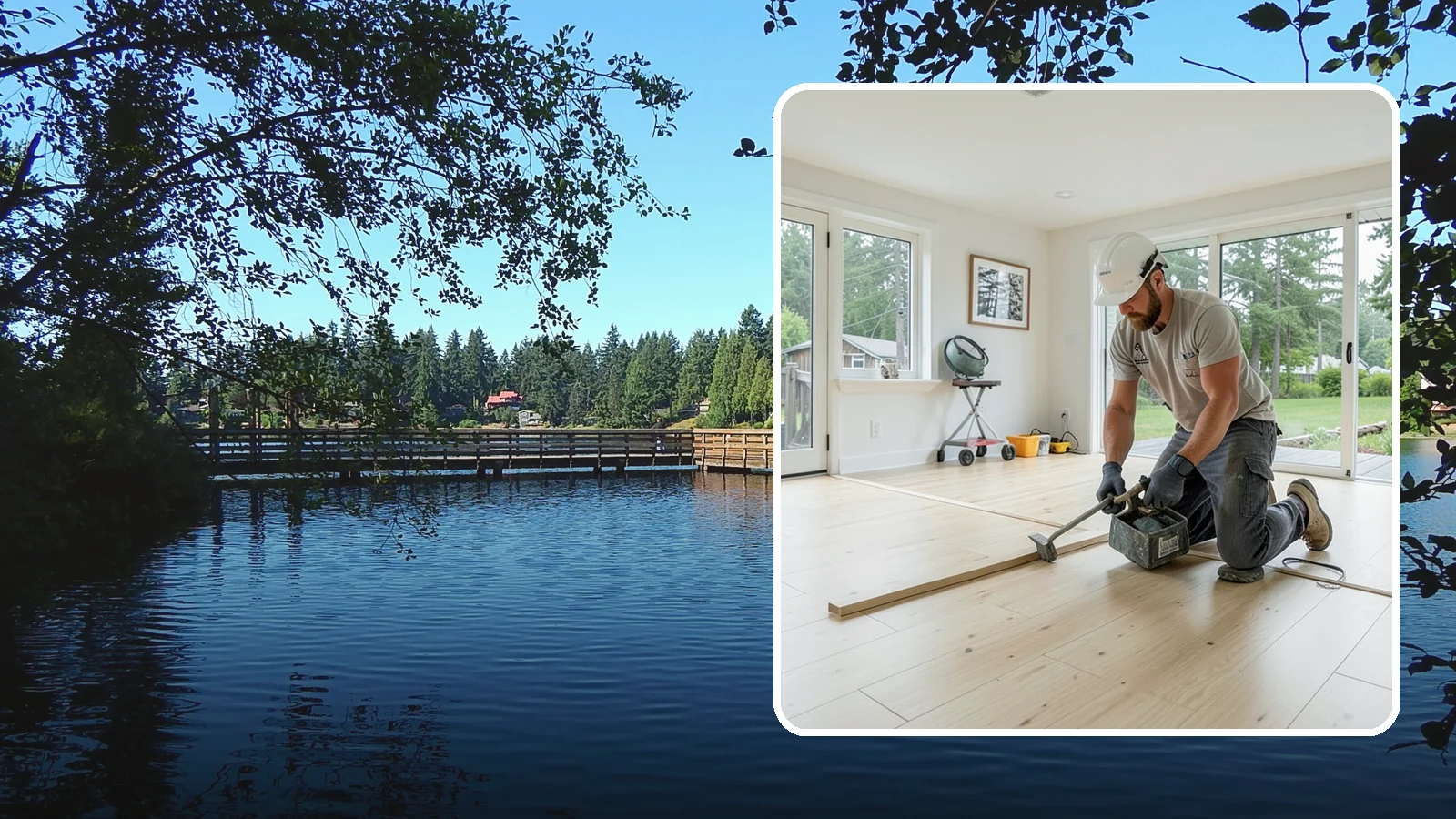 Bamboo Flooring Installation in Federal Way, King County, WA - Eco-friendly bamboo flooring installation that combines rapid-renewable sustainability with hard-wearing durability.