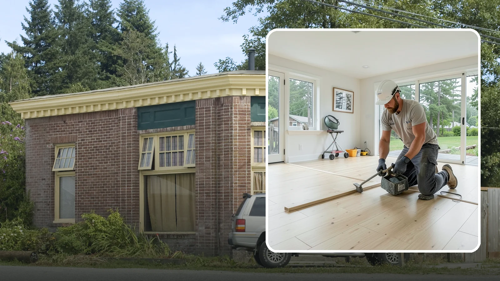 Bamboo Flooring Installation in Hamilton, Skagit County, WA - Eco-friendly bamboo flooring installation that combines rapid-renewable sustainability with hard-wearing durability.