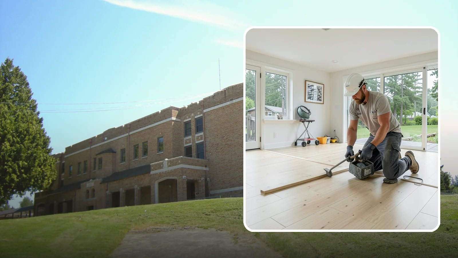 Bamboo Flooring Installation in Maple Valley, King County, WA - Eco-friendly bamboo flooring installation that combines rapid-renewable sustainability with hard-wearing durability.
