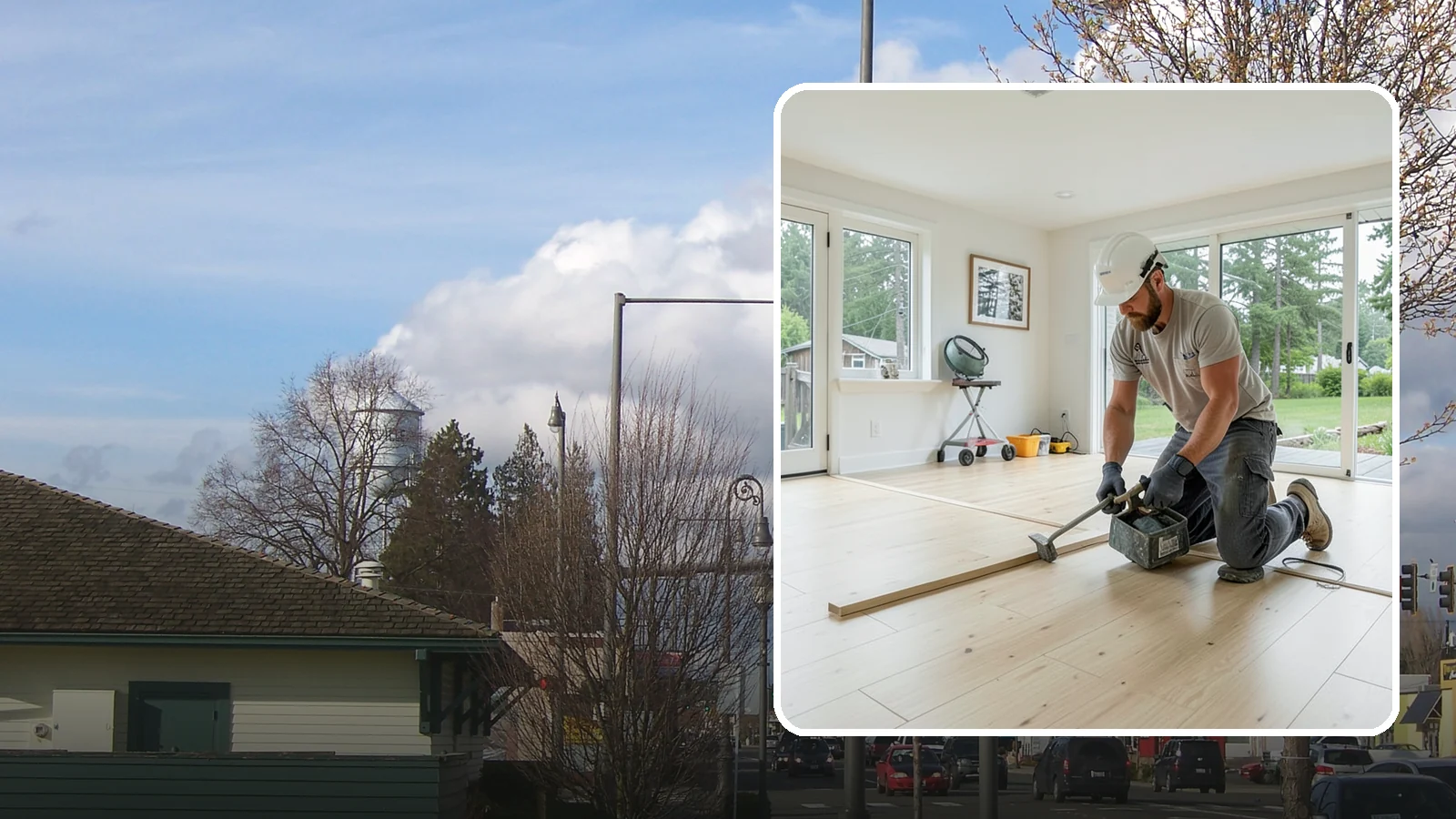 Bamboo Flooring Installation in Marysville, Snohomish County, WA - Eco-friendly bamboo flooring installation that combines rapid-renewable sustainability with hard-wearing durability.