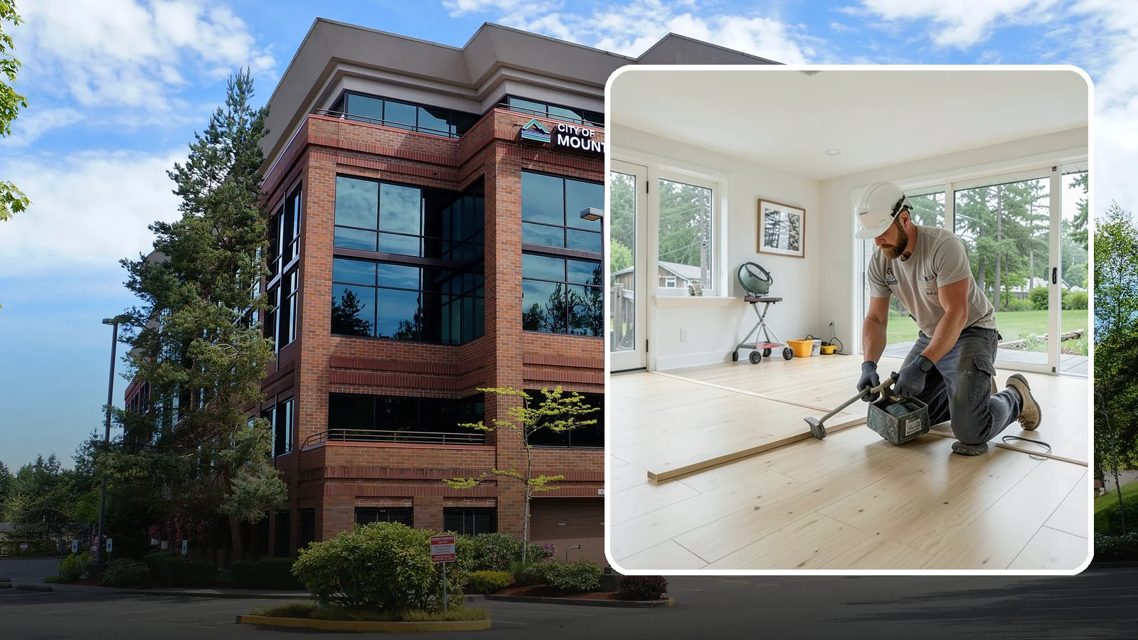Bamboo Flooring Installation in Mountlake Terrace, Snohomish County, WA - Eco-friendly bamboo flooring installation that combines rapid-renewable sustainability with hard-wearing durability.