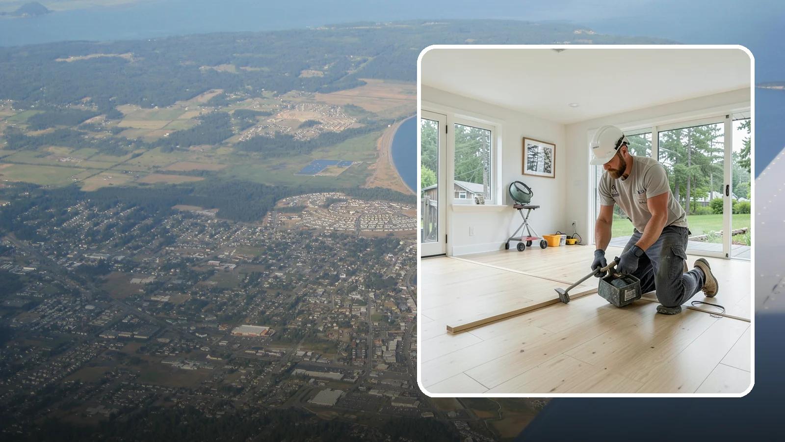 Bamboo Flooring Installation in Oak Harbor, Island County, WA - Eco-friendly bamboo flooring installation that combines rapid-renewable sustainability with hard-wearing durability.