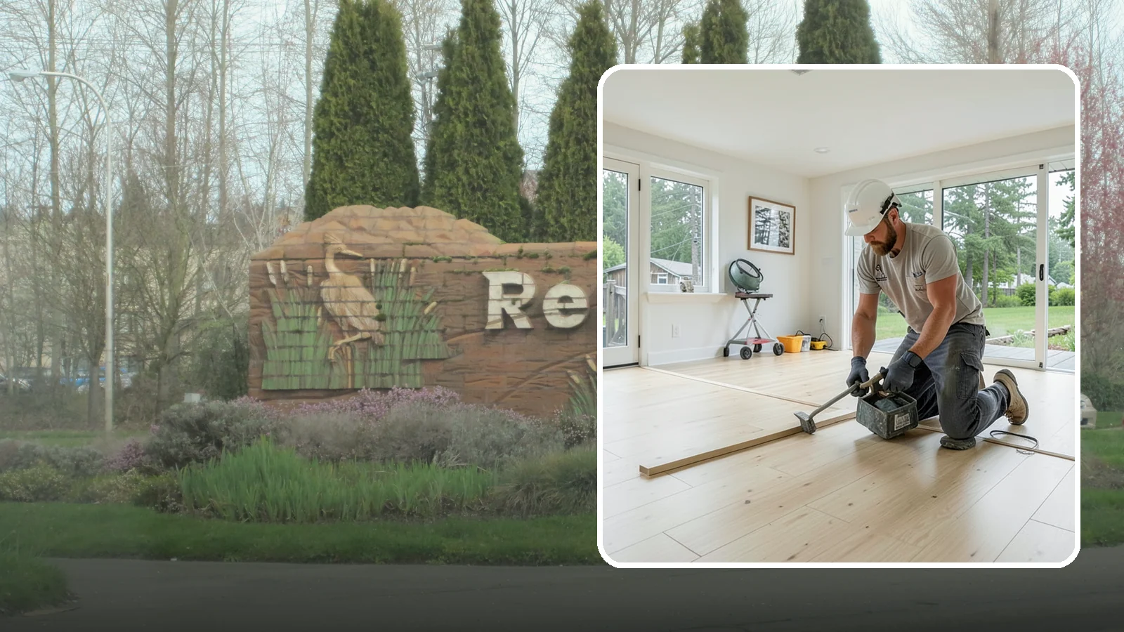 Bamboo Flooring Installation in Renton, King County, WA - Eco-friendly bamboo flooring installation that combines rapid-renewable sustainability with hard-wearing durability.