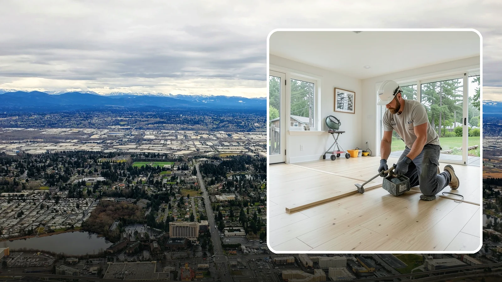 Bamboo Flooring Installation in SeaTac, King County, WA - Eco-friendly bamboo flooring installation that combines rapid-renewable sustainability with hard-wearing durability.