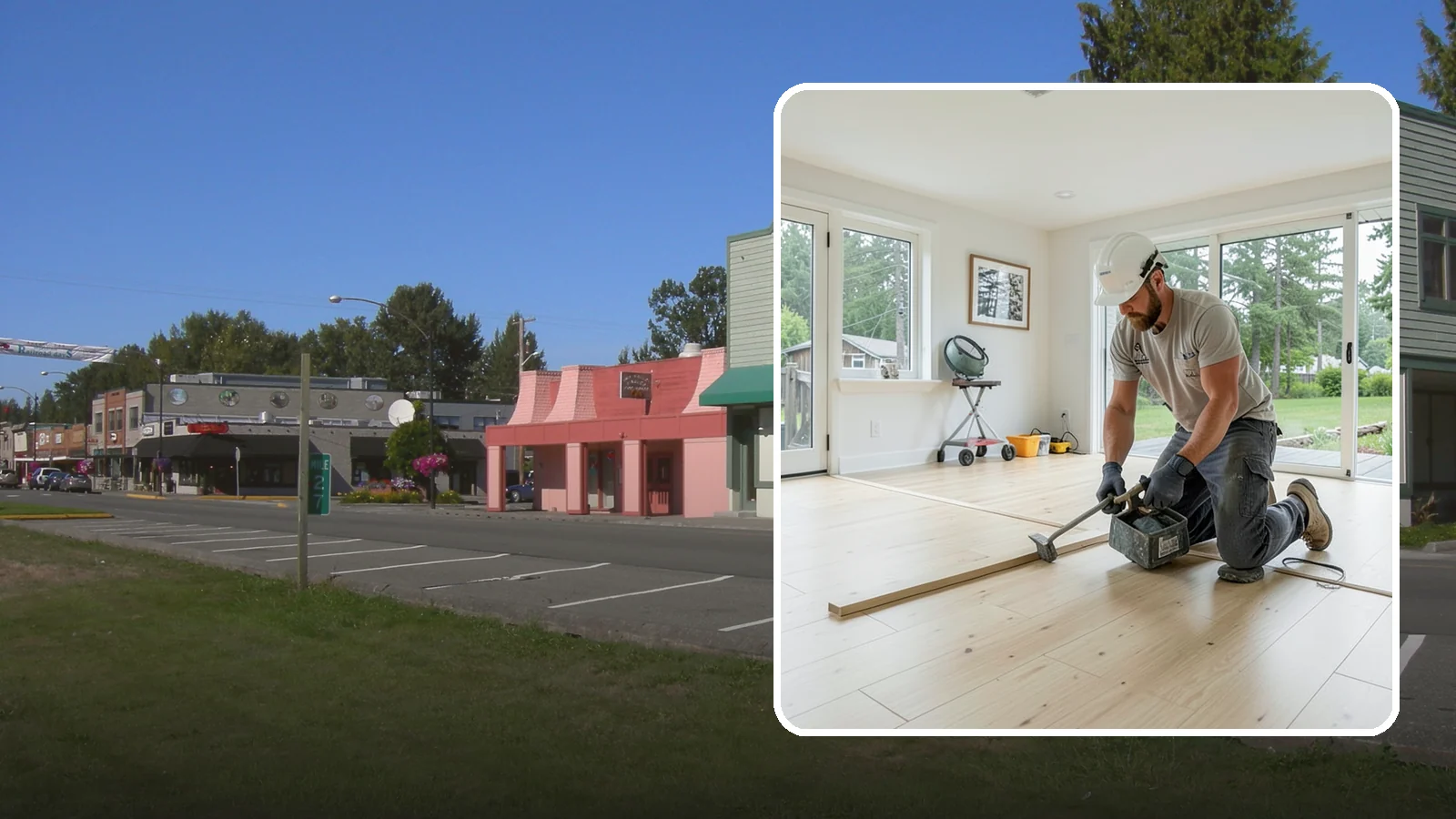 Bamboo Flooring Installation in Snoqualmie, King County, WA - Eco-friendly bamboo flooring installation that combines rapid-renewable sustainability with hard-wearing durability.