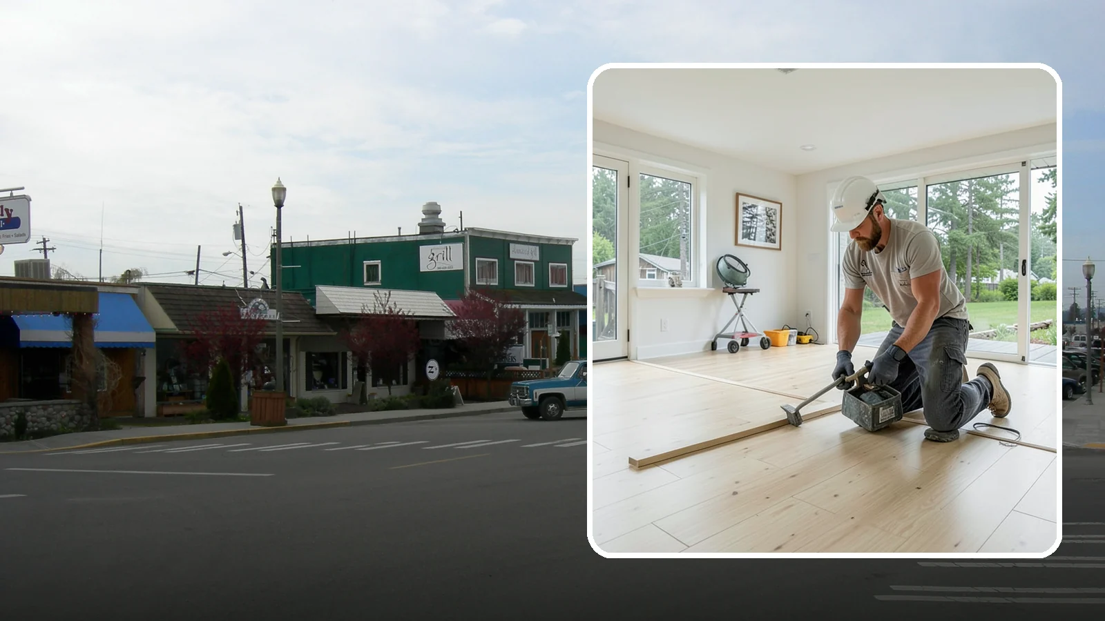 Bamboo Flooring Installation in Stanwood, Snohomish County, WA - Eco-friendly bamboo flooring installation that combines rapid-renewable sustainability with hard-wearing durability.