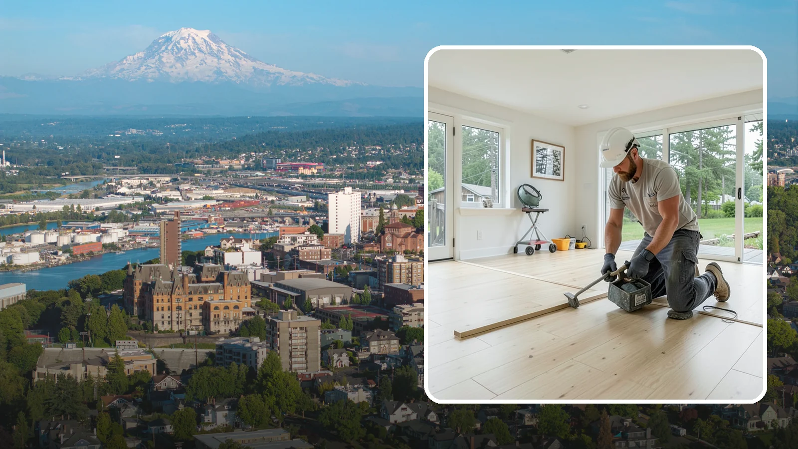 Bamboo Flooring Installation in Tacoma, Pierce County, WA - Eco-friendly bamboo flooring installation that combines rapid-renewable sustainability with hard-wearing durability.