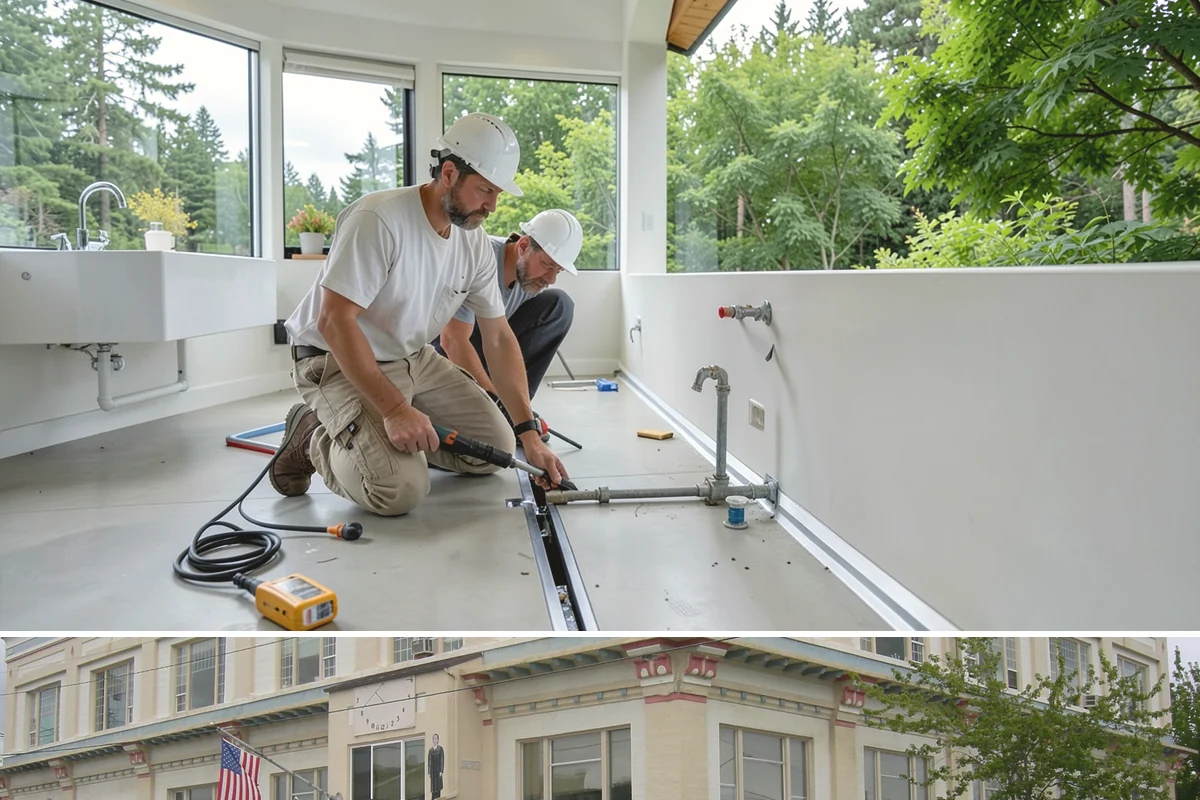 Banquette Construction in Anacortes, Skagit County, WA - Banquette construction is an interior project suited to any season.