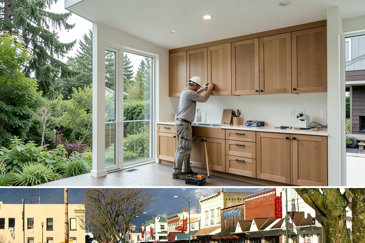 Banquette Construction in Arlington, Snohomish County, WA - Banquette construction is an interior project suited to any season.
