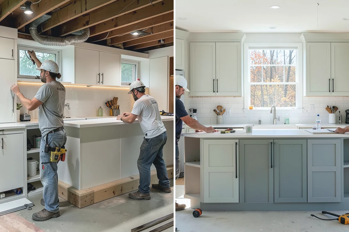 Banquette Construction in Auburn, King County, WA - Measure the nook and plan seating height and table clearance