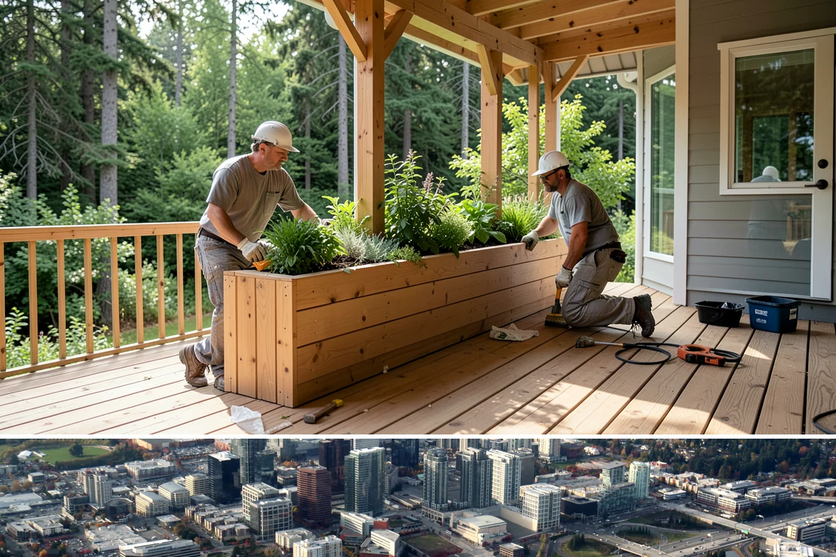 Banquette Construction in Bellevue, King County, WA - Banquette construction is an interior project suited to any season.