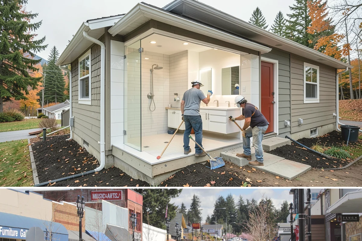 Banquette Construction in Bothell, King County, WA - Banquette construction is an interior project suited to any season.