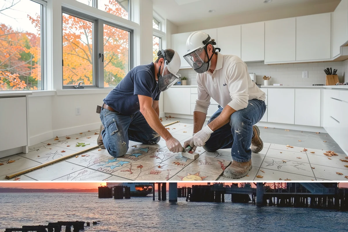 Banquette Construction in Edmonds, Snohomish County, WA - Banquette construction is an interior project suited to any season.