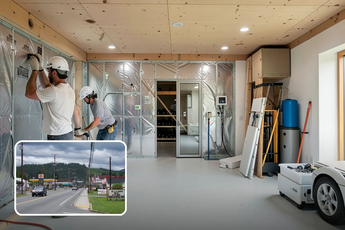 Banquette Construction in Granite Falls, Snohomish County, WA - Seats more people in less floor space