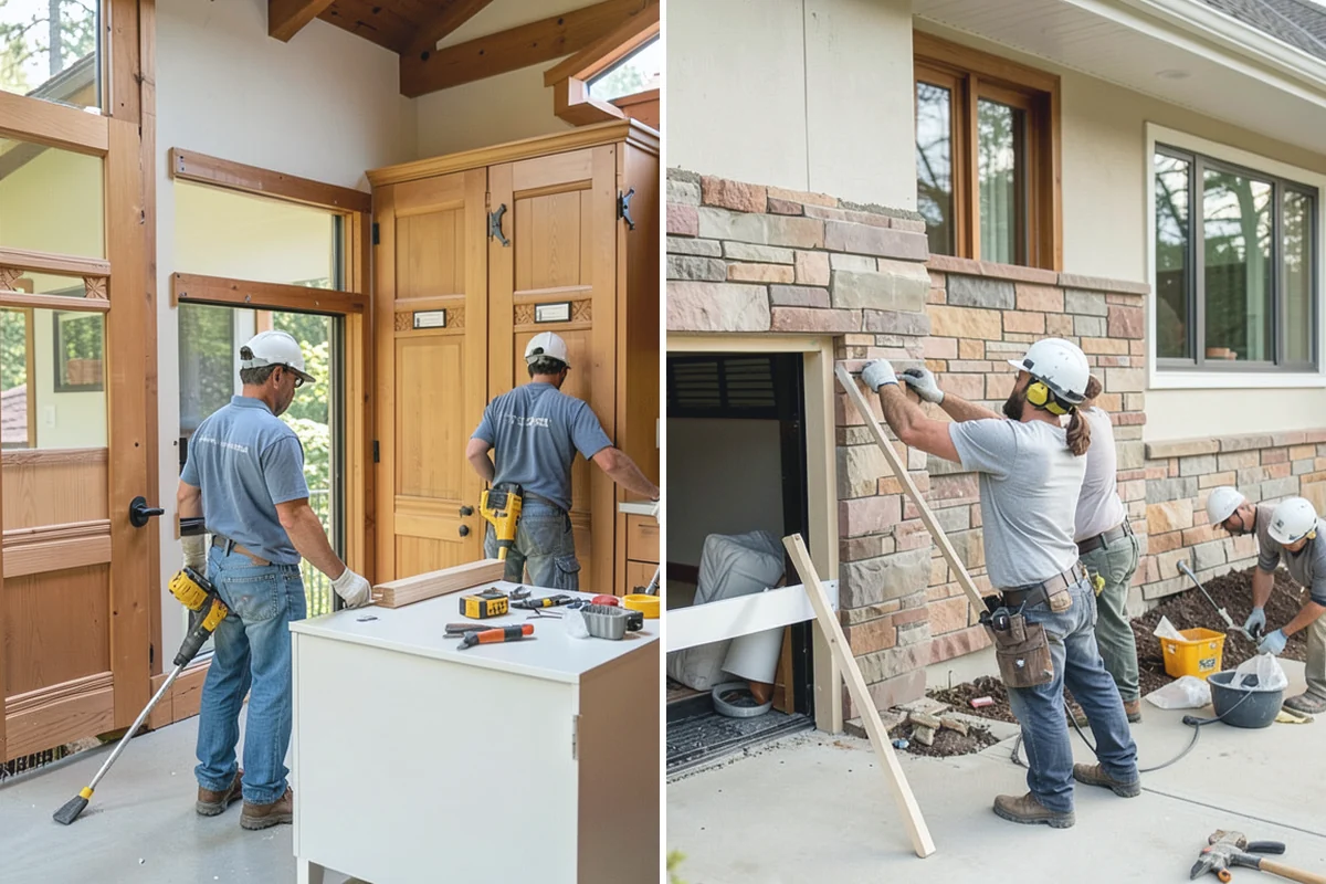 Banquette Construction in Granite Falls, Snohomish County, WA - Measure the nook and plan seating height and table clearance