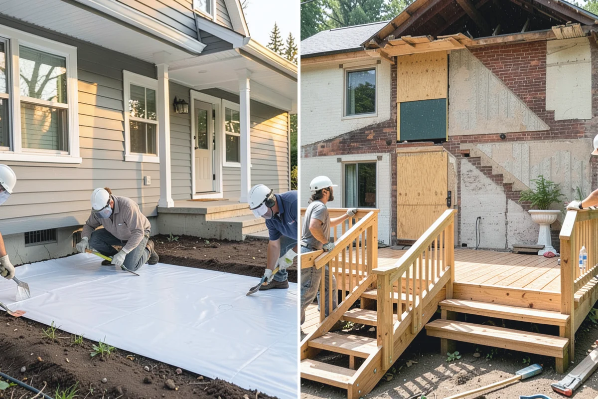 Banquette Construction in Hamilton, Skagit County, WA - Measure the nook and plan seating height and table clearance