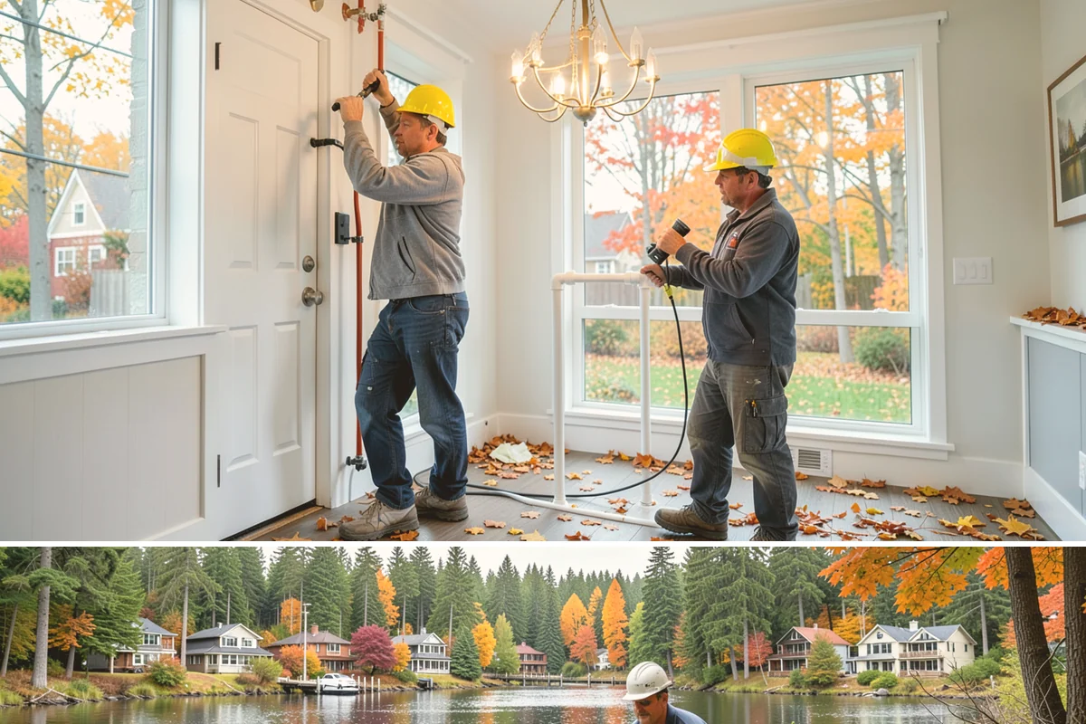 Banquette Construction in La Conner, Skagit County, WA - Banquette construction is an interior project suited to any season.