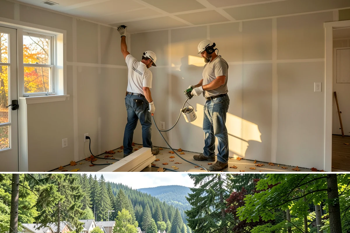 Banquette Construction in Lake Forest Park, King County, WA - Banquette construction is an interior project suited to any season.