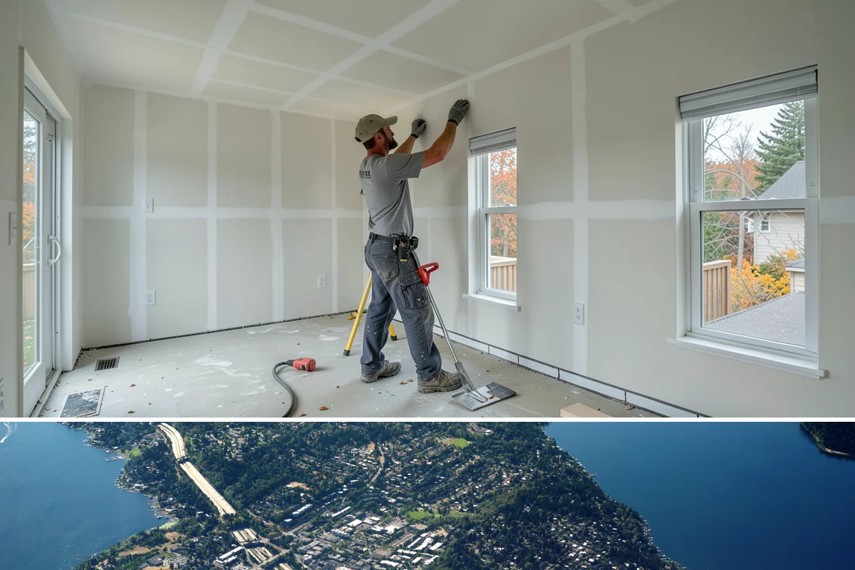 Banquette Construction in Mercer Island, King County, WA - Banquette construction is an interior project suited to any season.