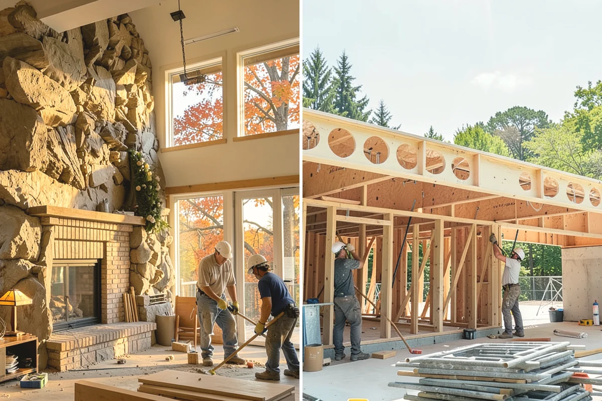 Banquette Construction in North Bend, King County, WA - Measure the nook and plan seating height and table clearance