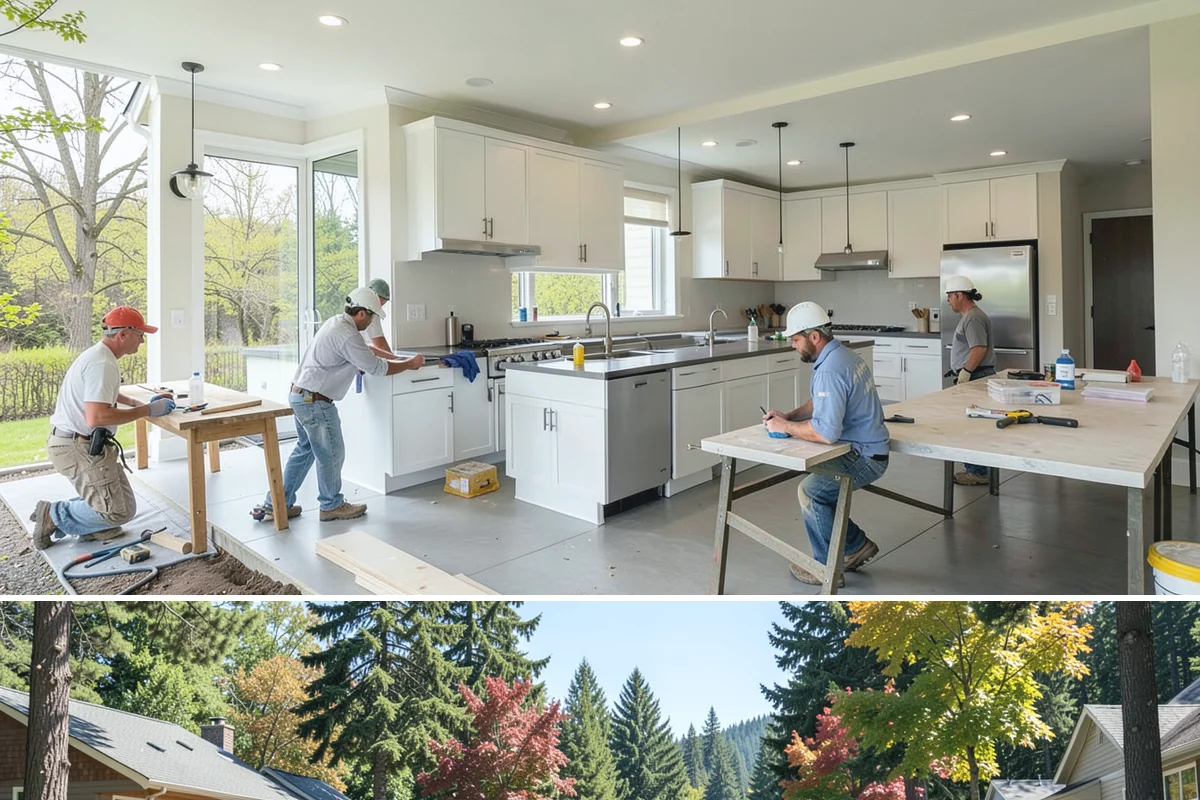 Banquette Construction in Orting, Pierce County, WA - Banquette construction is an interior project suited to any season.