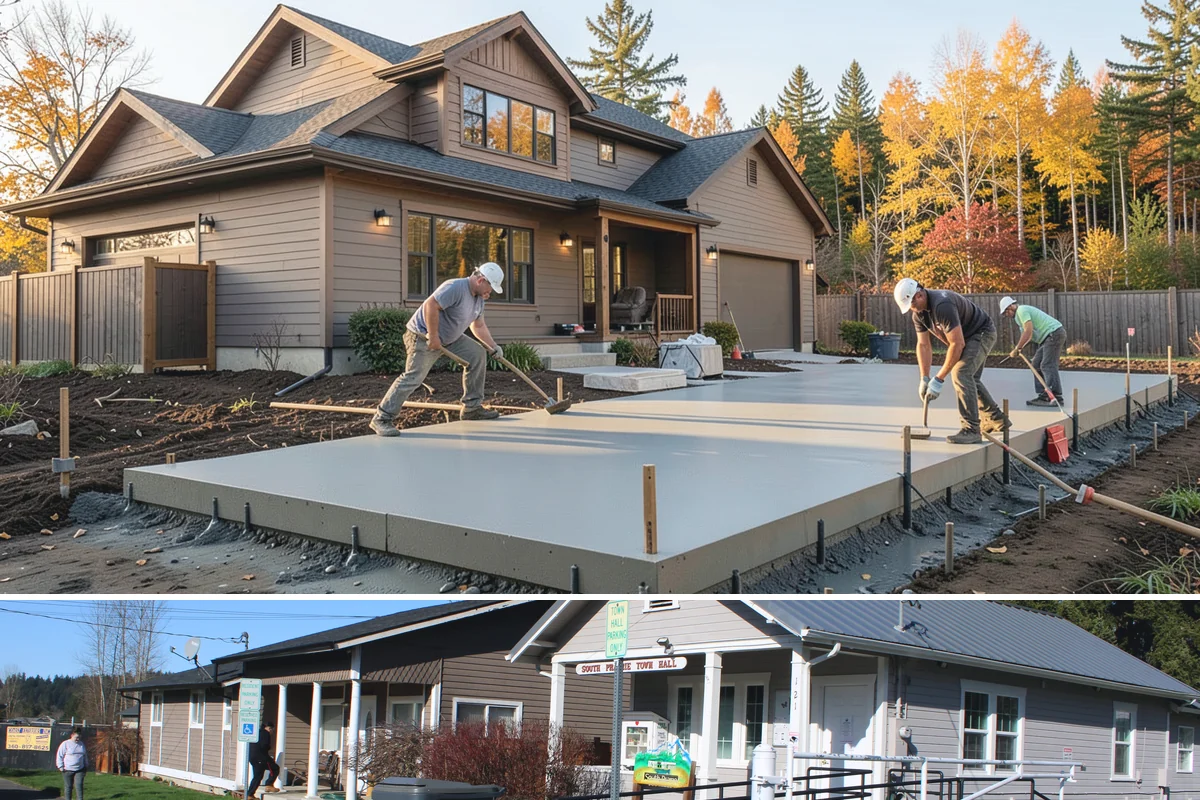 Banquette Construction in South Prairie, Pierce County, WA - Banquette construction is an interior project suited to any season.