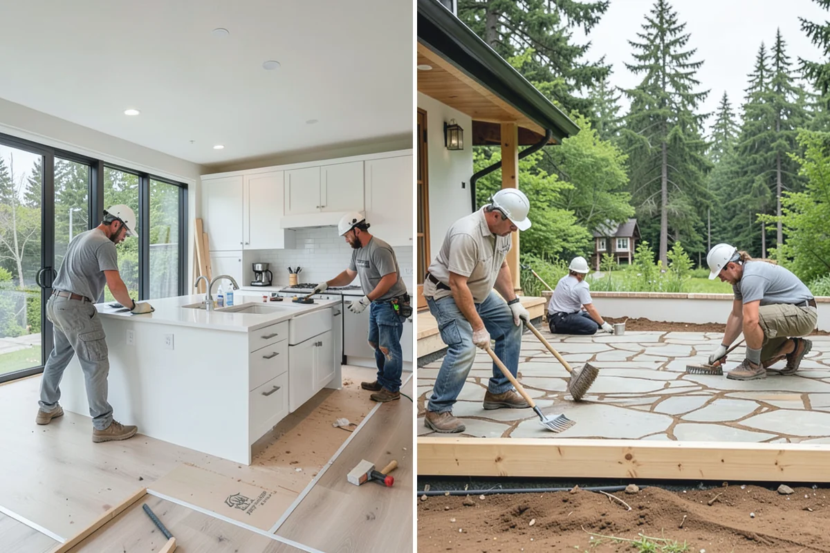 Banquette Construction in Sumner, Pierce County, WA - Measure the nook and plan seating height and table clearance