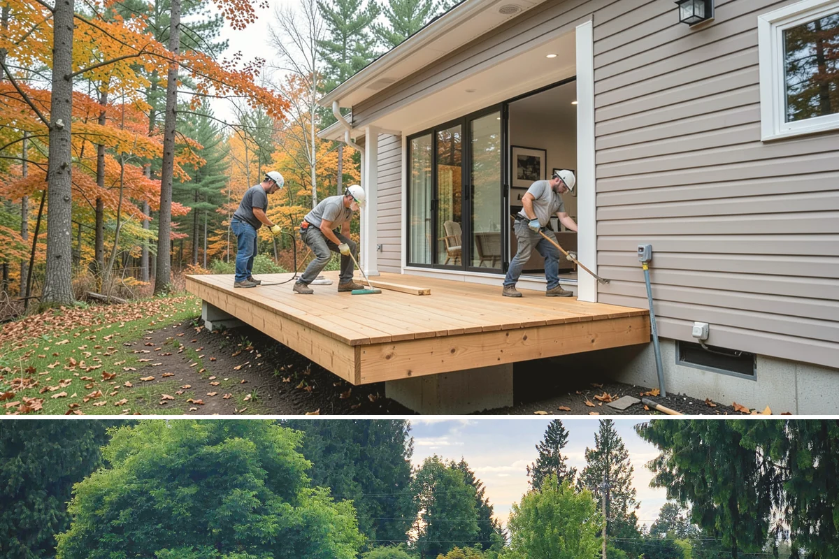 Barn Construction in Bonney Lake, Pierce County, WA - We raise the structure during the dry summer months to close it in before the fall rains begin.