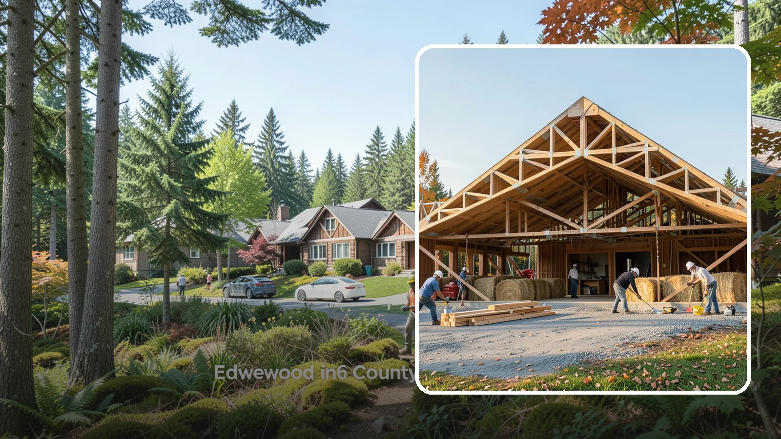 Barn Construction in Edgewood, Pierce County, WA - Traditional and modern barns built for livestock, hay, equipment, or storage.