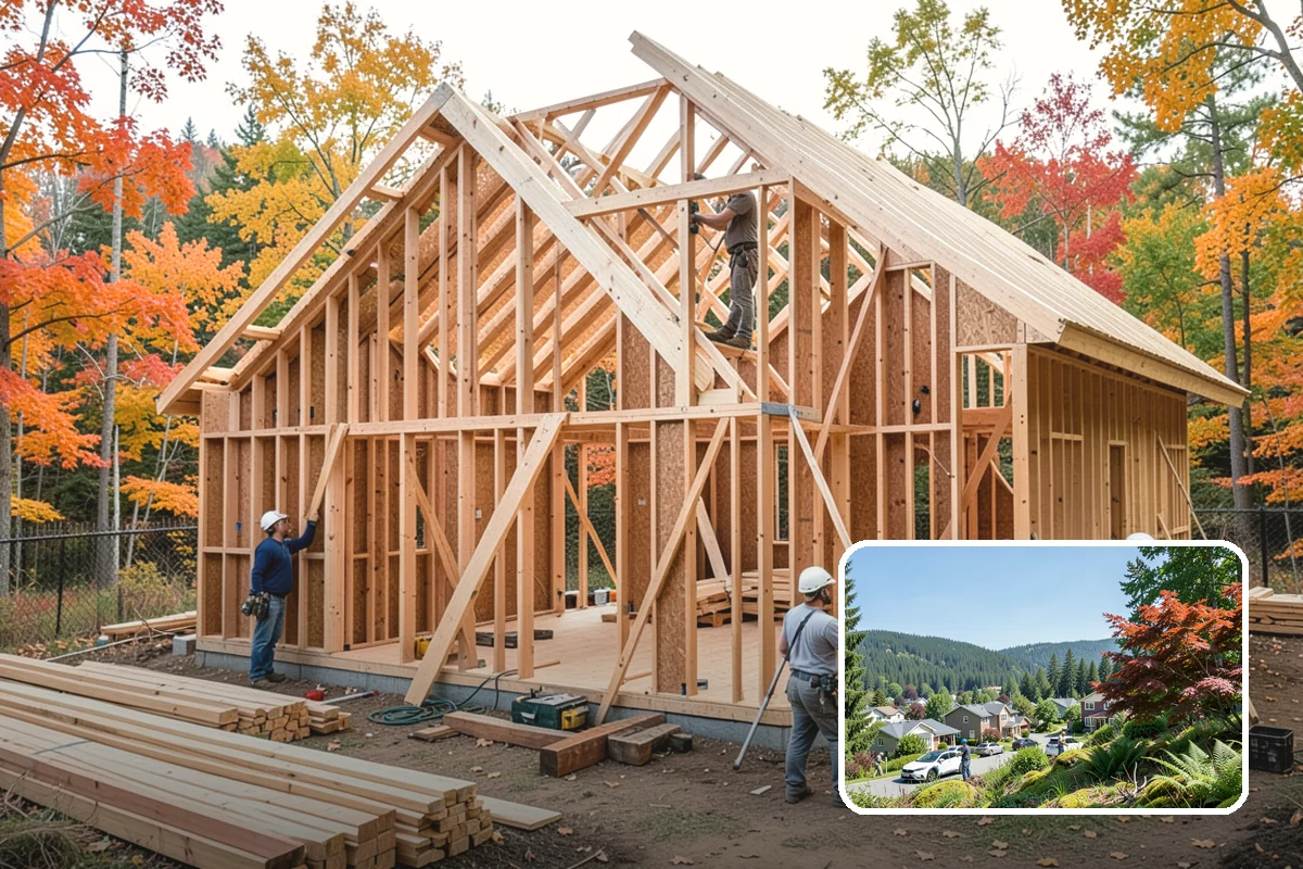 Barn Construction in Index, Snohomish County, WA - Spacious clear spans for animals and equipment