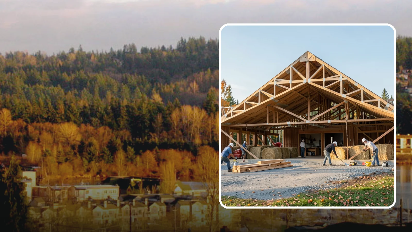 Barn Construction in Kenmore, King County, WA - Traditional and modern barns built for livestock, hay, equipment, or storage.