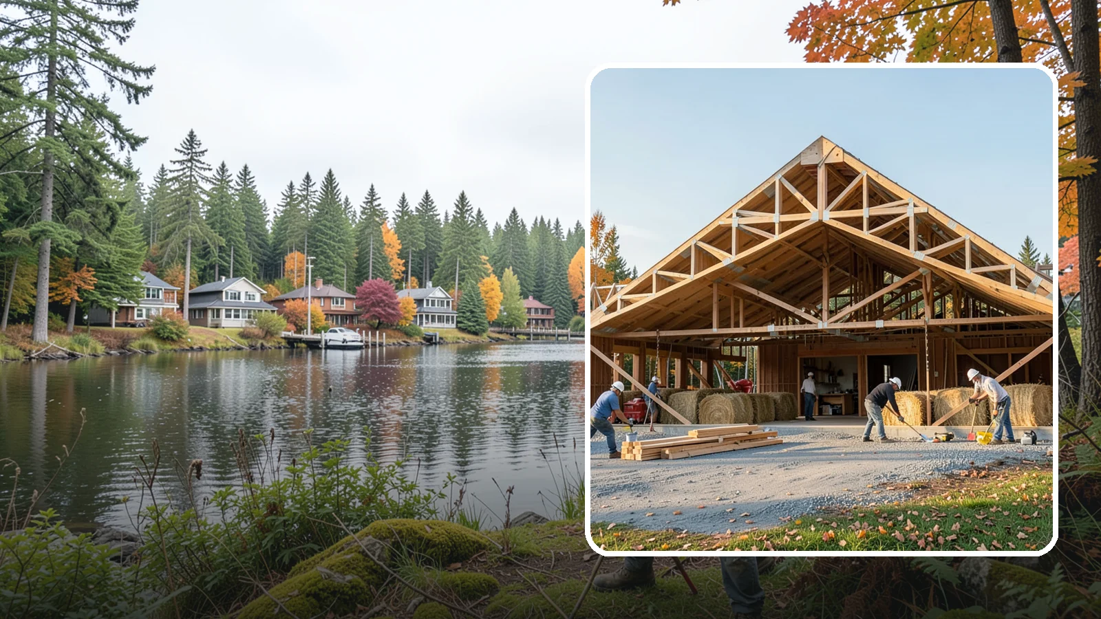 Barn Construction in La Conner, Skagit County, WA - Traditional and modern barns built for livestock, hay, equipment, or storage.