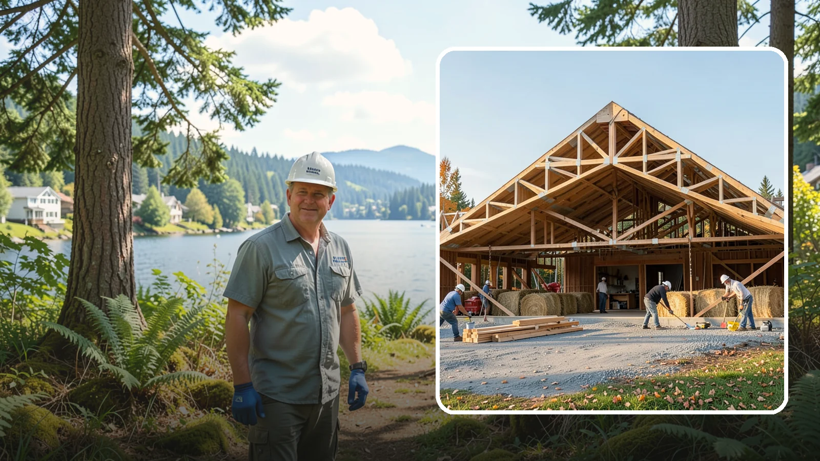 Barn Construction in Milton, King County, WA - Traditional and modern barns built for livestock, hay, equipment, or storage.