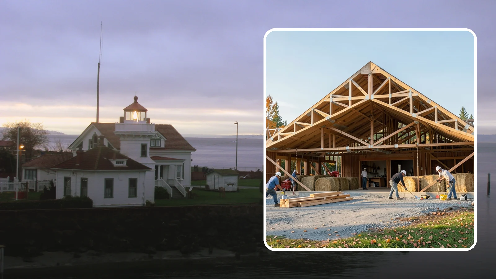 Barn Construction in Mukilteo, Snohomish County, WA - Traditional and modern barns built for livestock, hay, equipment, or storage.