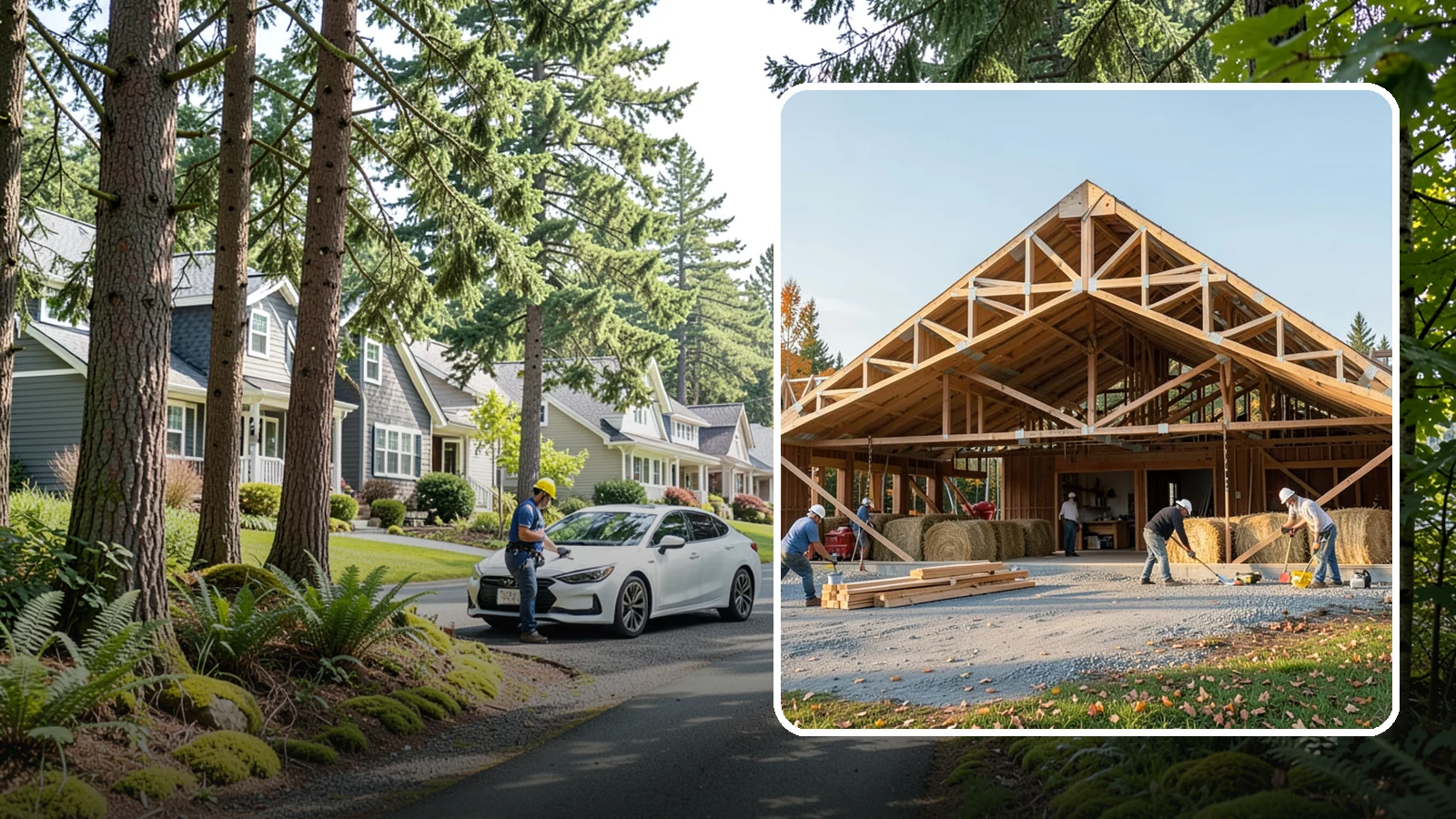 Barn Construction in Normandy Park, King County, WA - Traditional and modern barns built for livestock, hay, equipment, or storage.