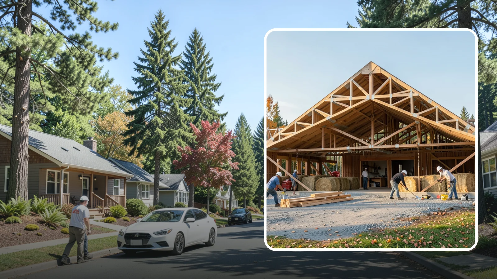 Barn Construction in Orting, Pierce County, WA - Traditional and modern barns built for livestock, hay, equipment, or storage.