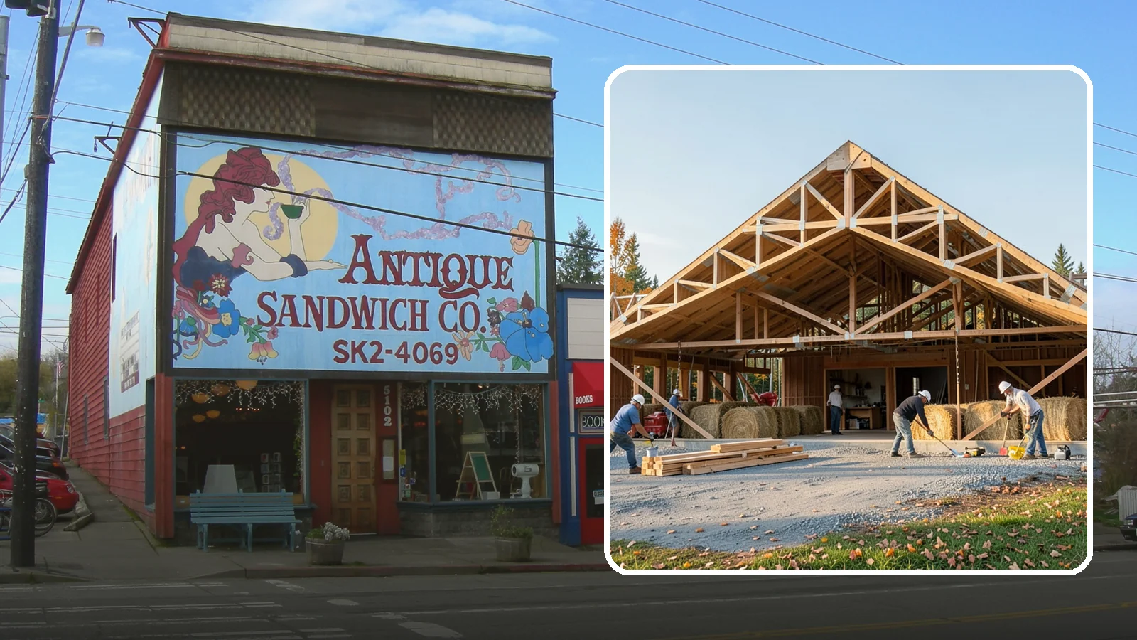 Barn Construction in Ruston, Pierce County, WA - Traditional and modern barns built for livestock, hay, equipment, or storage.