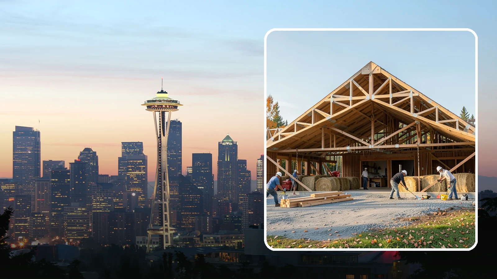 Barn Construction in Seattle, King County, WA - Traditional and modern barns built for livestock, hay, equipment, or storage.