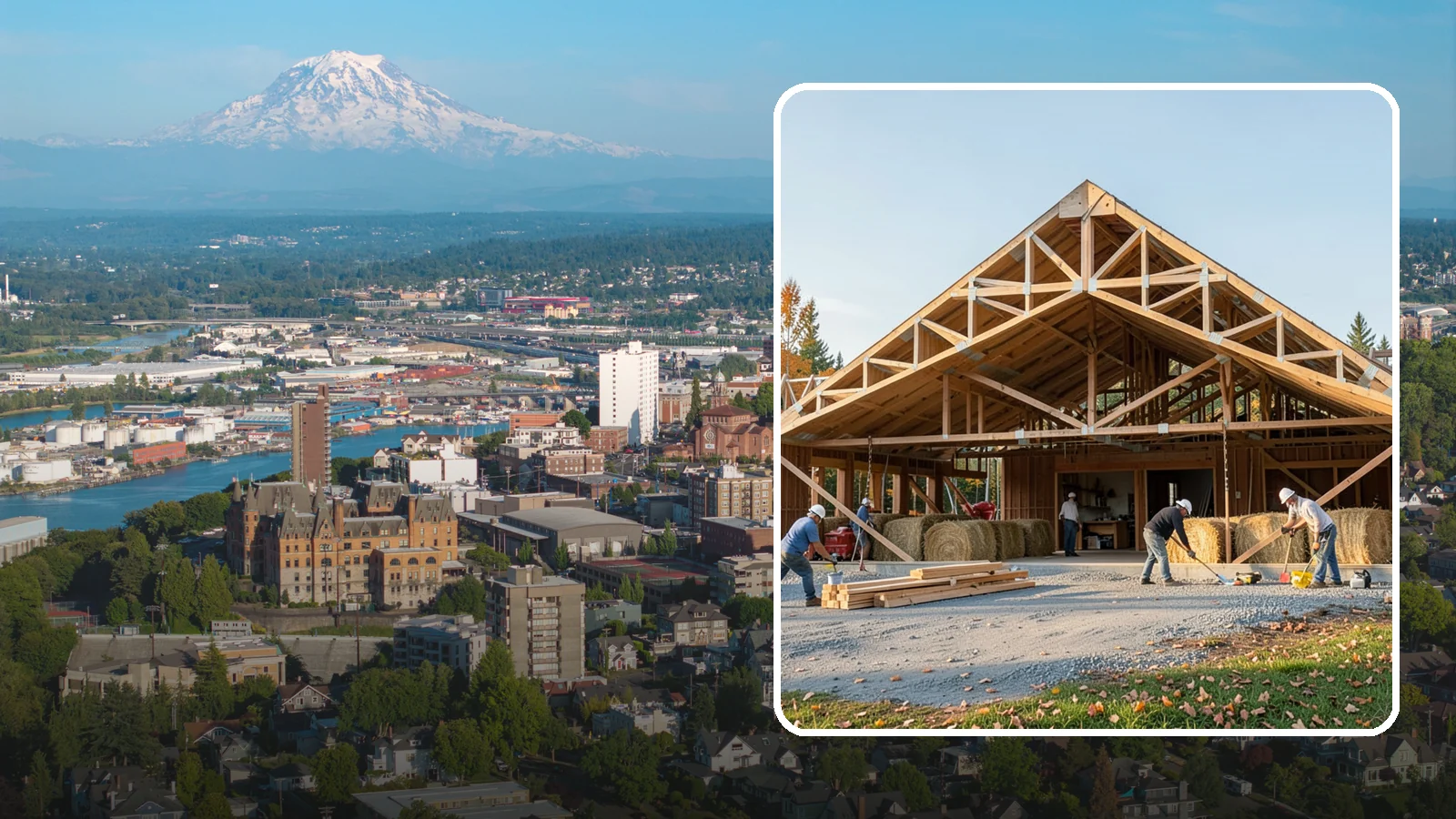 Barn Construction in Tacoma, Pierce County, WA - Traditional and modern barns built for livestock, hay, equipment, or storage.
